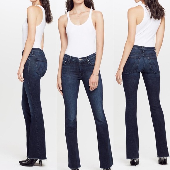 MOTHER Denim - Mother The Weekender Fray Flared Jeans, Disco Doll